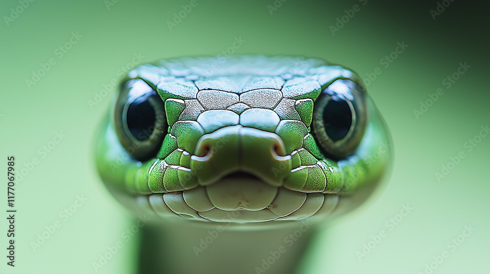 Fototapeta premium Green tree snake.