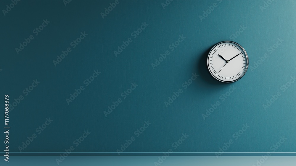 Simple clock design with minimalist aesthetic Simple clock design with minimalist aesthetic