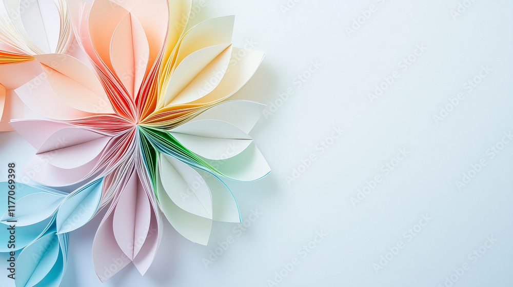 Fototapeta premium Origami Paper Craft Tutorial in Creative Space