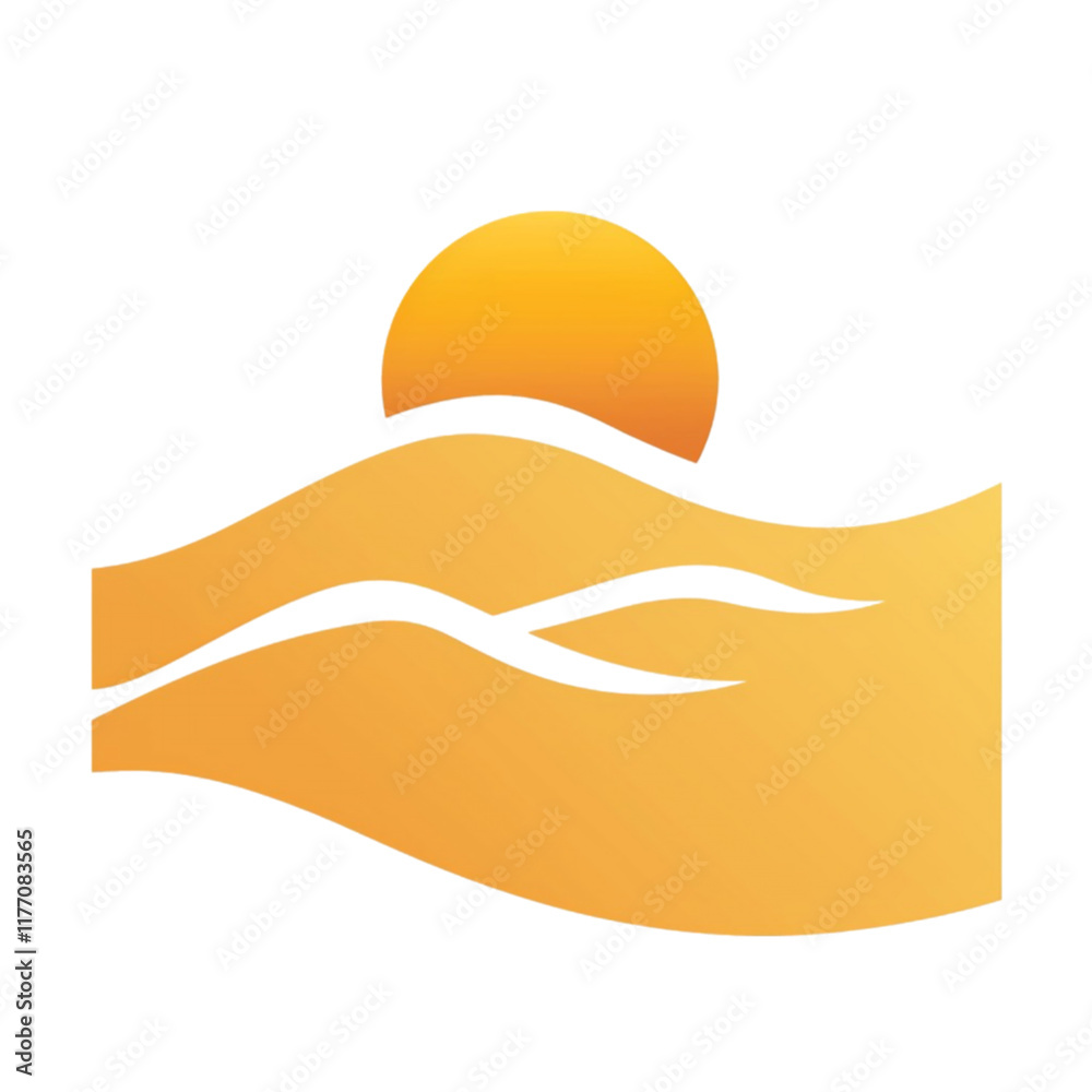 Desert Icon Isolated on a Transparent Background Desert Icon Isolated on a Transparent Background