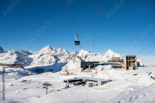 Trockener Steg Ski Paradise in Zermatt, Switzerland.
