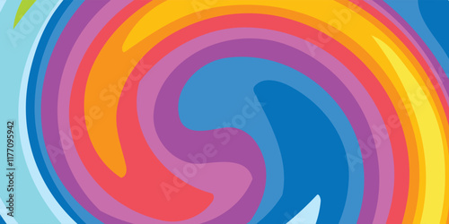 Abstract Rainbow Curved Background Combination Set. Rainbow curve background. vektor