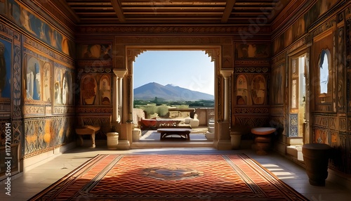 Interior of a Roman house in Pompeii