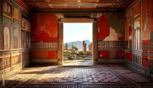 Interior of a Roman house in Pompeii