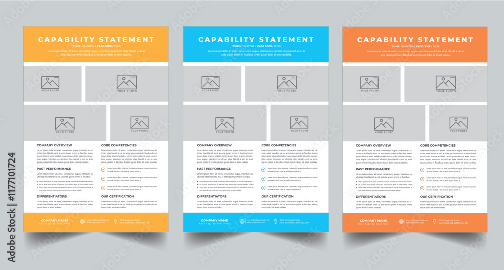 Capability Statement Template Design. Capability Statement Template Design.