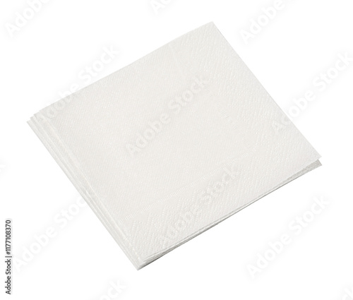 Blank paper napkin photo