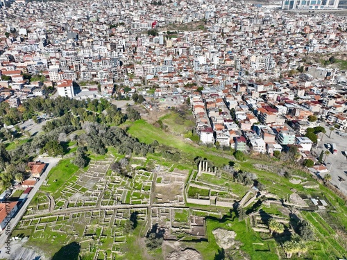Smyrna Bayraklı Mound - Old Smyrna - Old Smyrna Bayraklı Ruins is considered one of the oldest settlements in Izmir and has a history dating back to 3,000 BC. photo