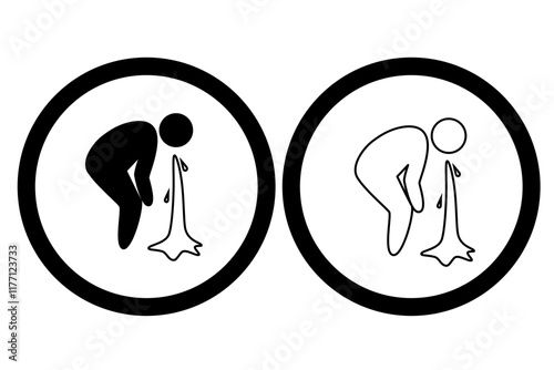 Vomiting icons
