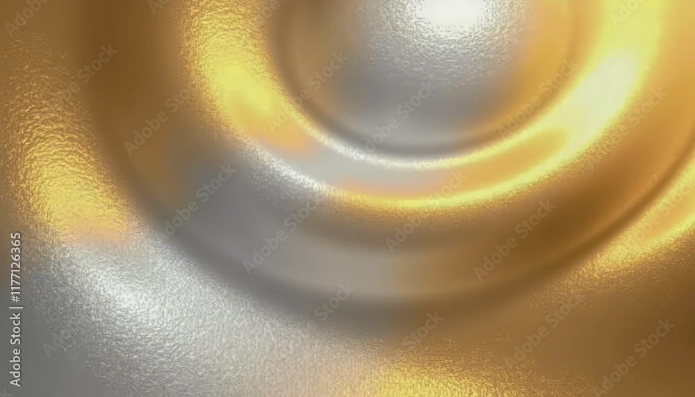 Abstract metallic swirl pattern in gold and silver colors