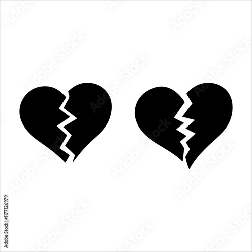 "Minimalist Heart and Arrow Silhouette Vector Design for Valentine's Day"