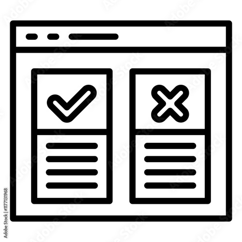 Hypothesis Testing Icon