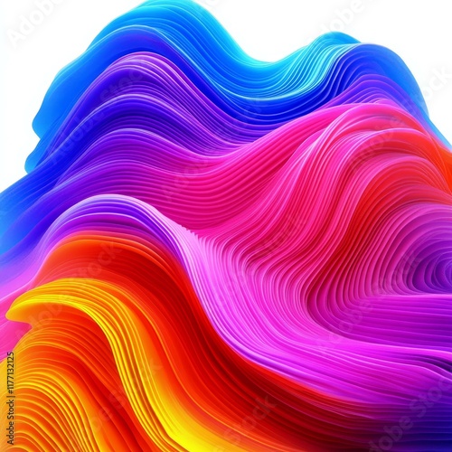 Abstract Colorful Wave Design