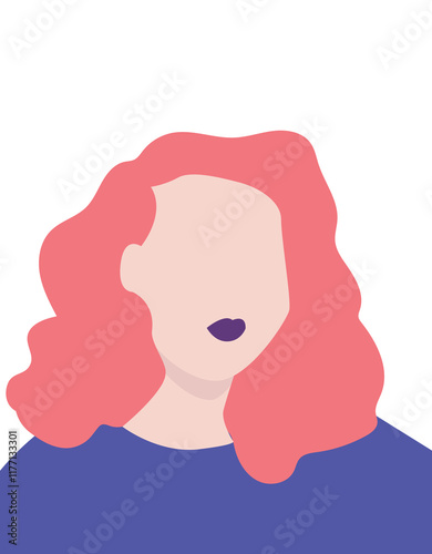 Portrait of a young Woman with Red hair