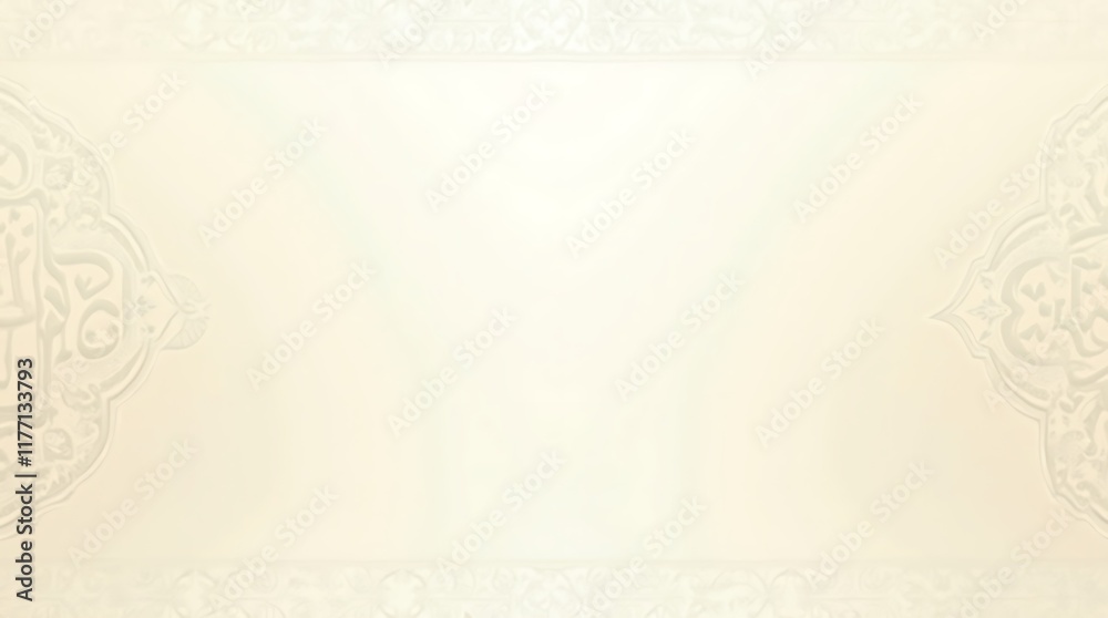 Elegant Cream Islamic Calligraphy Background Design Elegant Cream Islamic Calligraphy Background Design