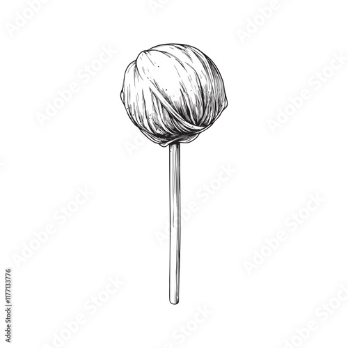 lollypop vector design isolated on white background - Lollipop sketch