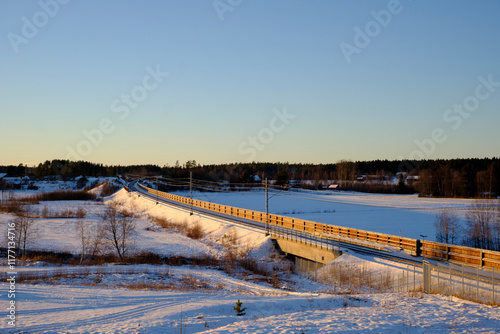 Wallpaper Mural bothnia railroad in Sweden Torontodigital.ca