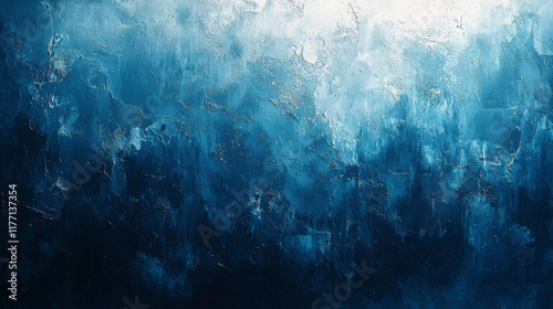An abstract image of a noisy background in varying shades of blue, creating a sense of depth and texture.  Generative AI