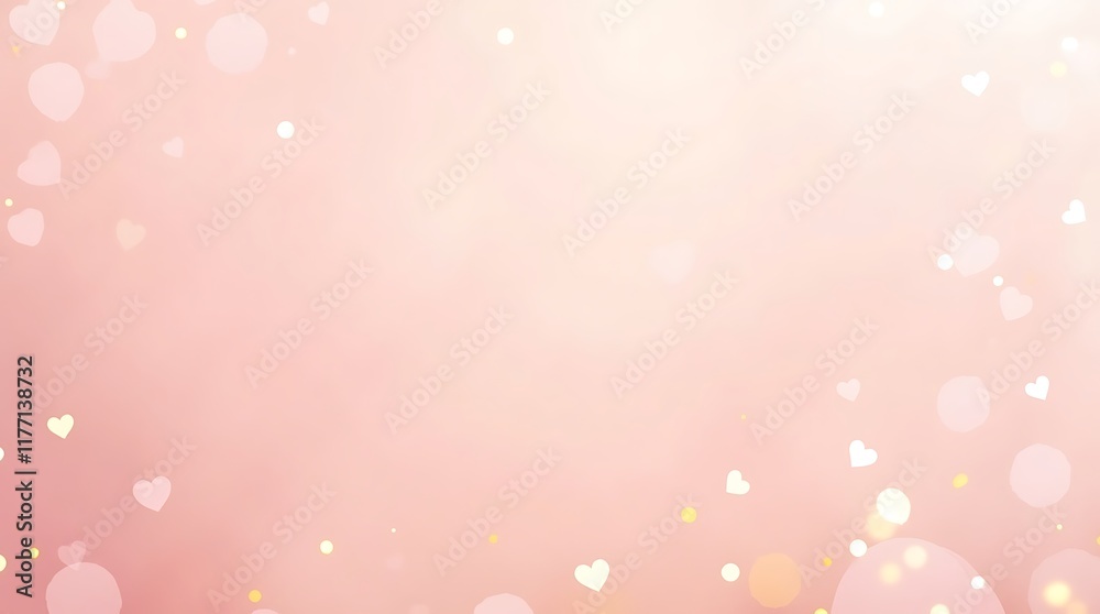 Romantic Pink Hearts Background: A Soft and Lovely Valentine's Day Design Romantic Pink Hearts Background: A Soft and Lovely Valentine's Day Design
