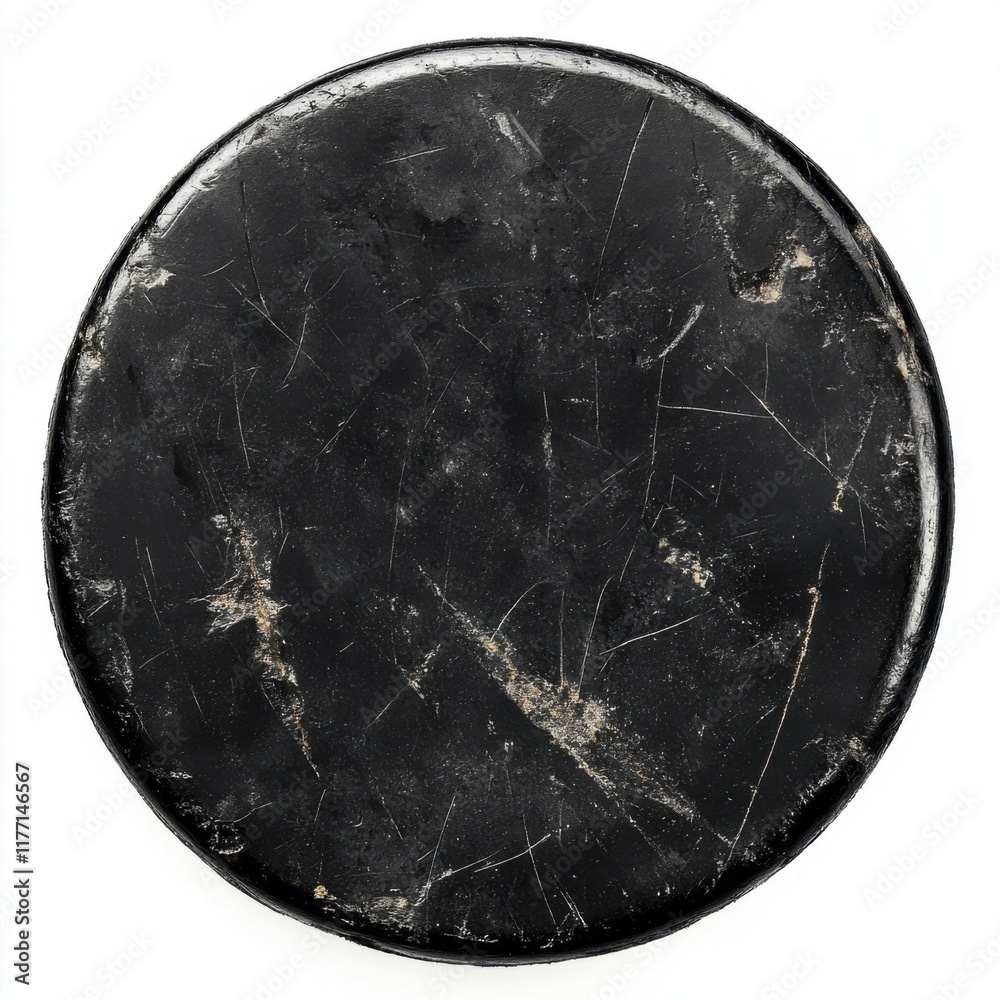 Fototapeta premium hockey puck top view
