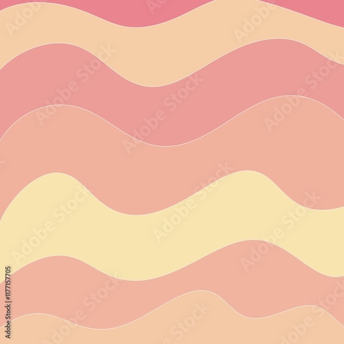 Abstract colorful wavy seamless pattern.