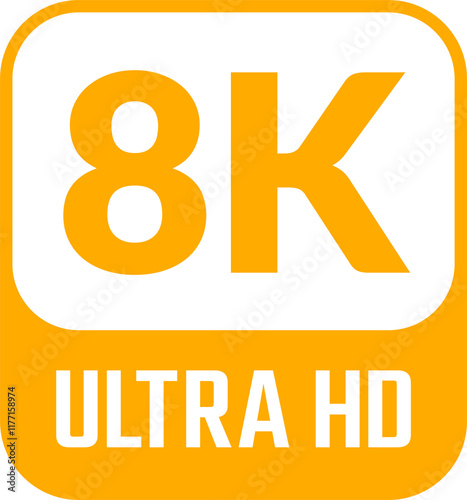 Yellow 8k ultra hd icon