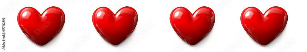 Red heart icons set vector
Red heart icons set vector