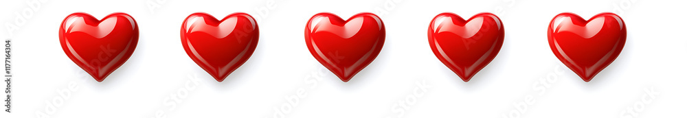 Red heart icons set vector
Red heart icons set vector