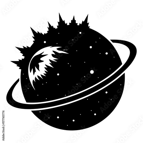 Green Planet Silhouette vector silhouette photo