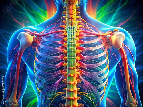 Aerial View: Spinal Column Support - Nucleus Pulposus & Annulus Fibrosus photo