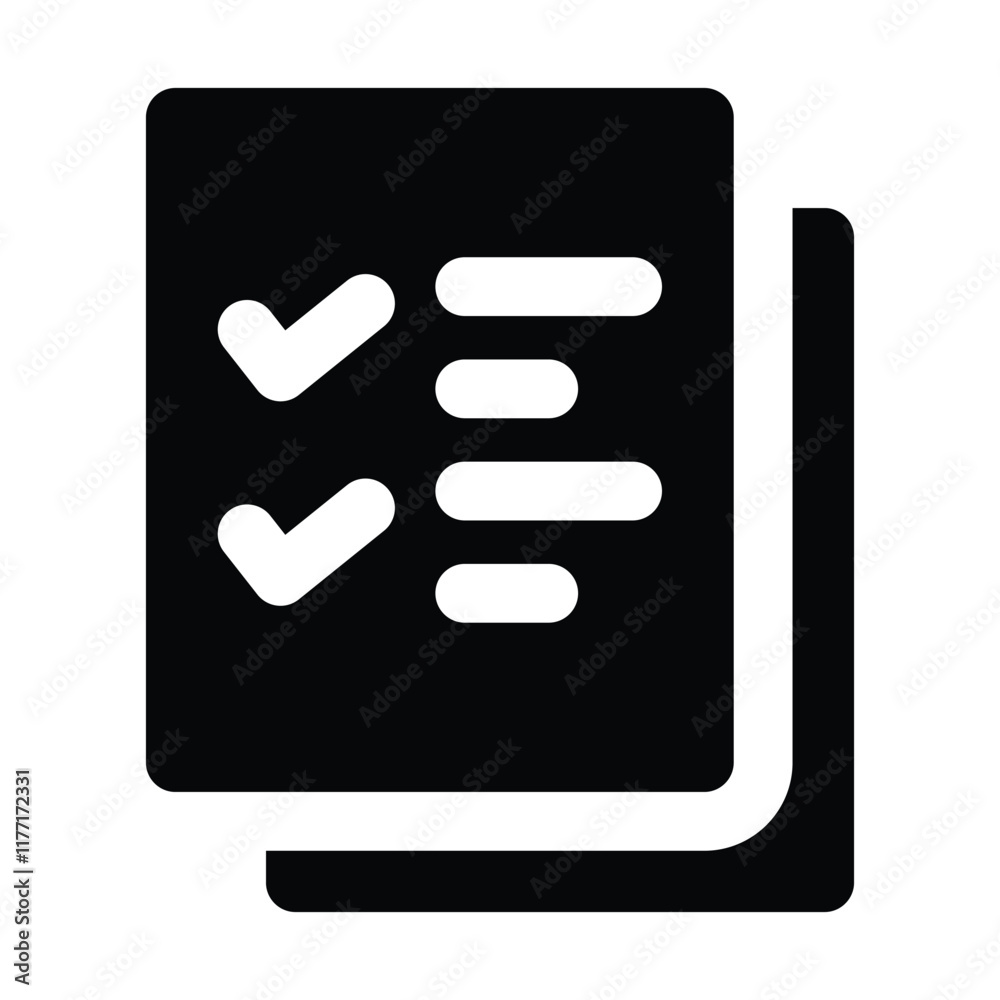 Simple Daily Task glyph icon. The icon can be used for websites, print templates, presentation templates, illustrations, etc Simple Daily Task glyph icon. The icon can be used for websites, print templates, presentation templates, illustrations, etc