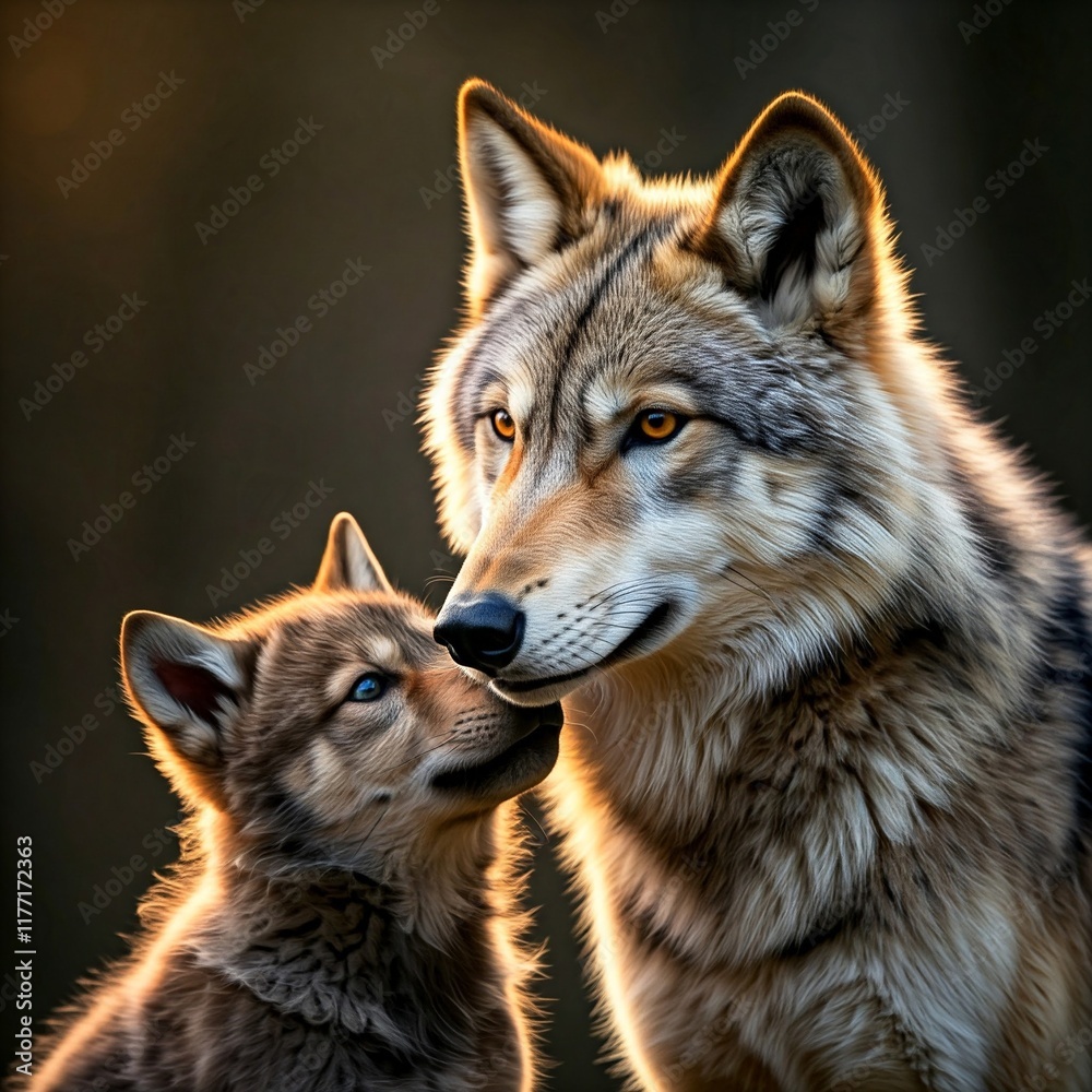Fototapeta premium gray wolf lupus