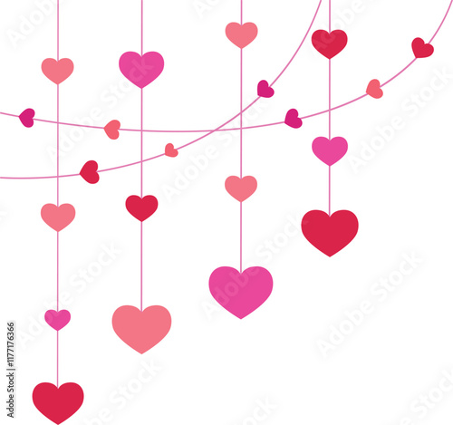 Hearts Love Hanging, Valentine's Day Decoration