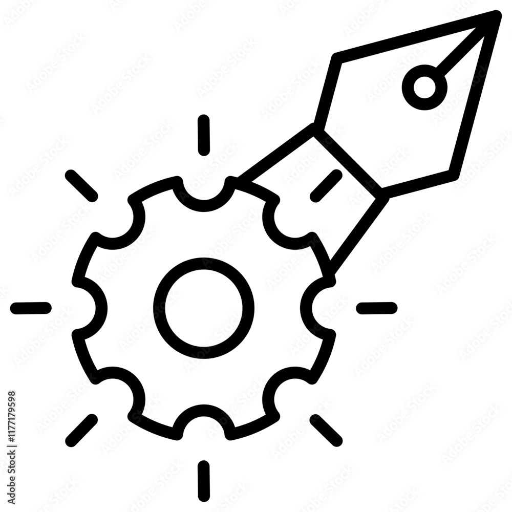 Fountain Pen Outline Icon