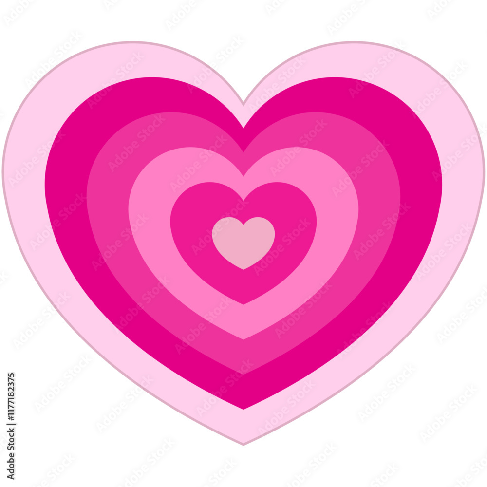 Pink heart layered design. Perfect for Valentine's Day, love, romance, or wedding themes. A sweet, simple graphic with isolated background. Pink heart layered design. Perfect for Valentine's Day, love, romance, or wedding themes. A sweet, simple graphic with isolated background.