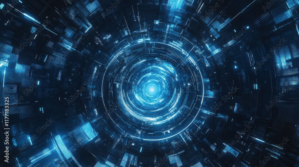Blue tech background - eps 10 vector illustration Blue tech background - eps 10 vector illustration