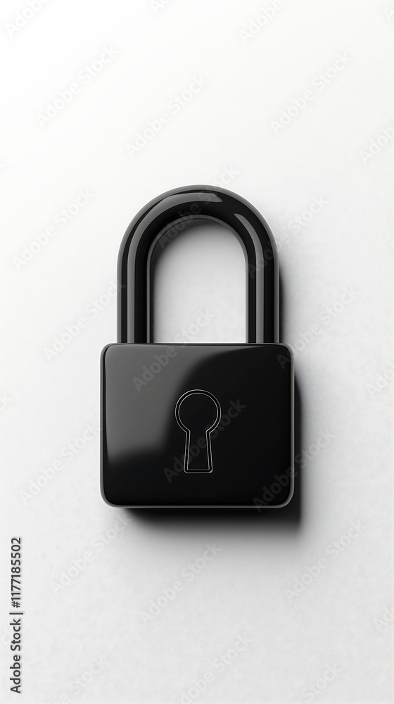 sleek black padlock sits on a white background symbolizing security privacy data protection and digital safety Its simple design emphasizes the importance of safeguarding sensitive information sleek black padlock sits on a white background symbolizing security privacy data protection and digital safety Its simple design emphasizes the importance of safeguarding sensitive information