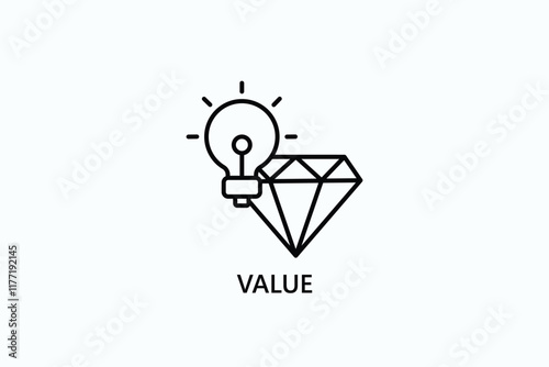 Value Isolated Vector, Icon Or Logo Sign Symbol Illustration