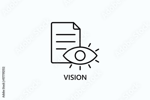 Vision Isolated Vector, Icon Or Logo Sign Symbol Illustration