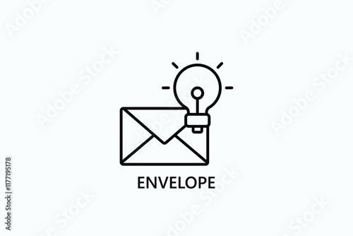 Envelope Isolated Vector, Icon Or Logo Sign Symbol Illustration