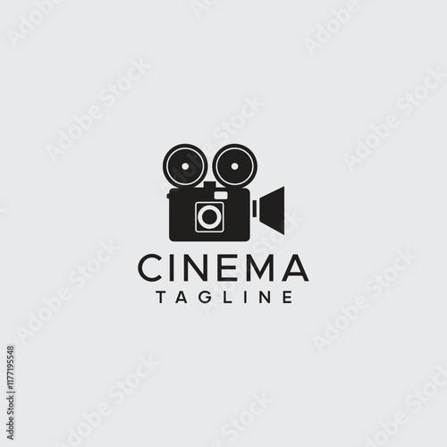 cinema productions logo design illustration