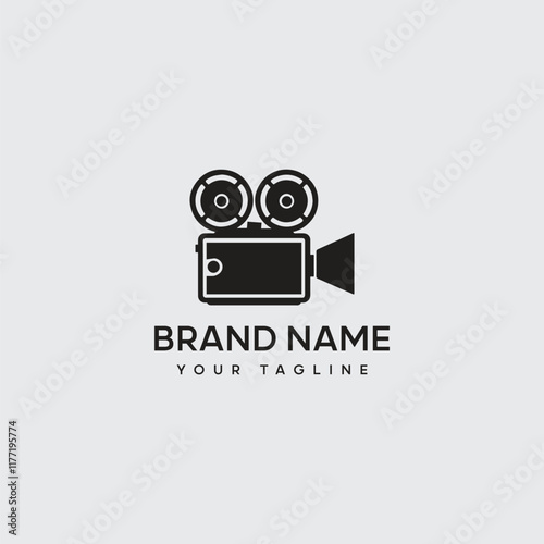 cinema productions logo design illustration