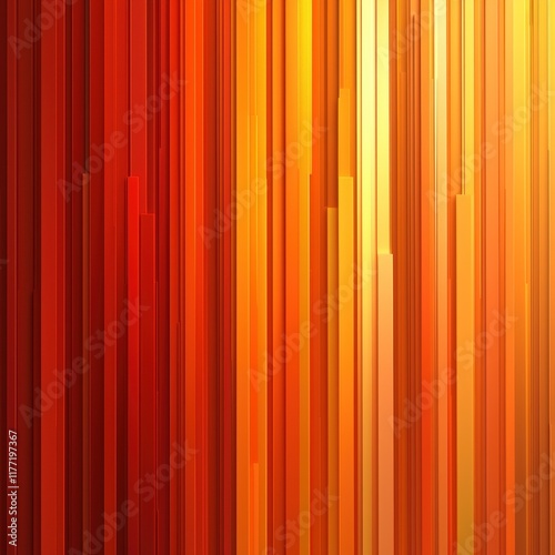 Vertical lines of red, orange, and yellow hues create a vibrant, abstract background with glowing highlights, suitable for digital displays