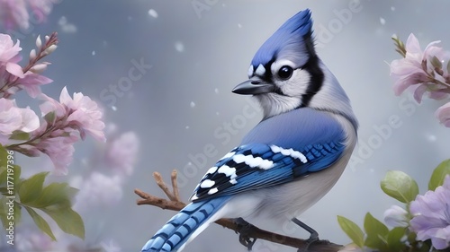 Blue jay birds photo