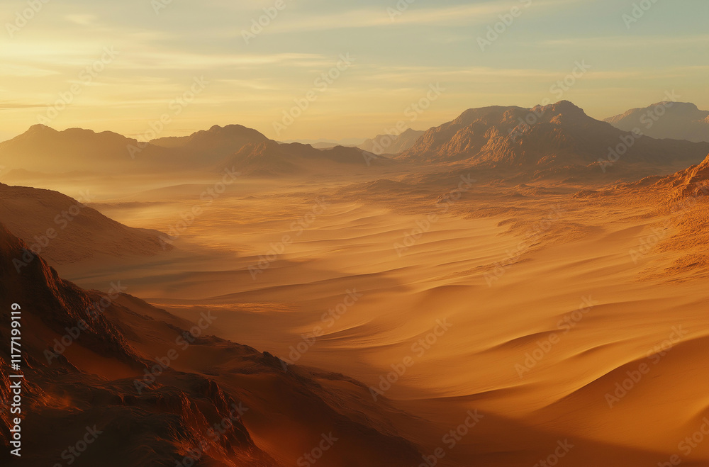 sunset in the desert,Sand dunes in the Sahara Desert - Morocco sunset in the desert,Sand dunes in the Sahara Desert - Morocco