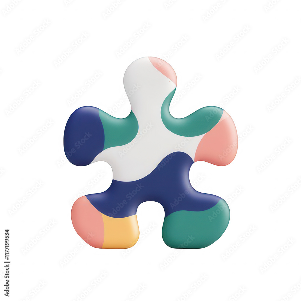 Colorful puzzle piece, symbolizing problem-solving and creativity in design., isolated on a transparent background. Colorful puzzle piece, symbolizing problem-solving and creativity in design., isolated on a transparent background.