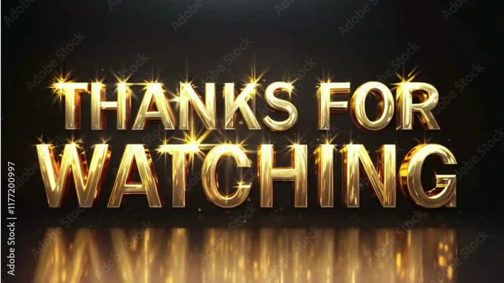Thanks for watching text animation video. Thanks for watching effect element for Cinema trailer, Sales Marketing title banner.