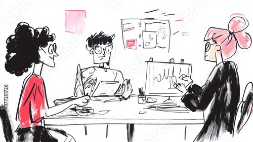 Team Brainstorming Session: A Creative Discussion