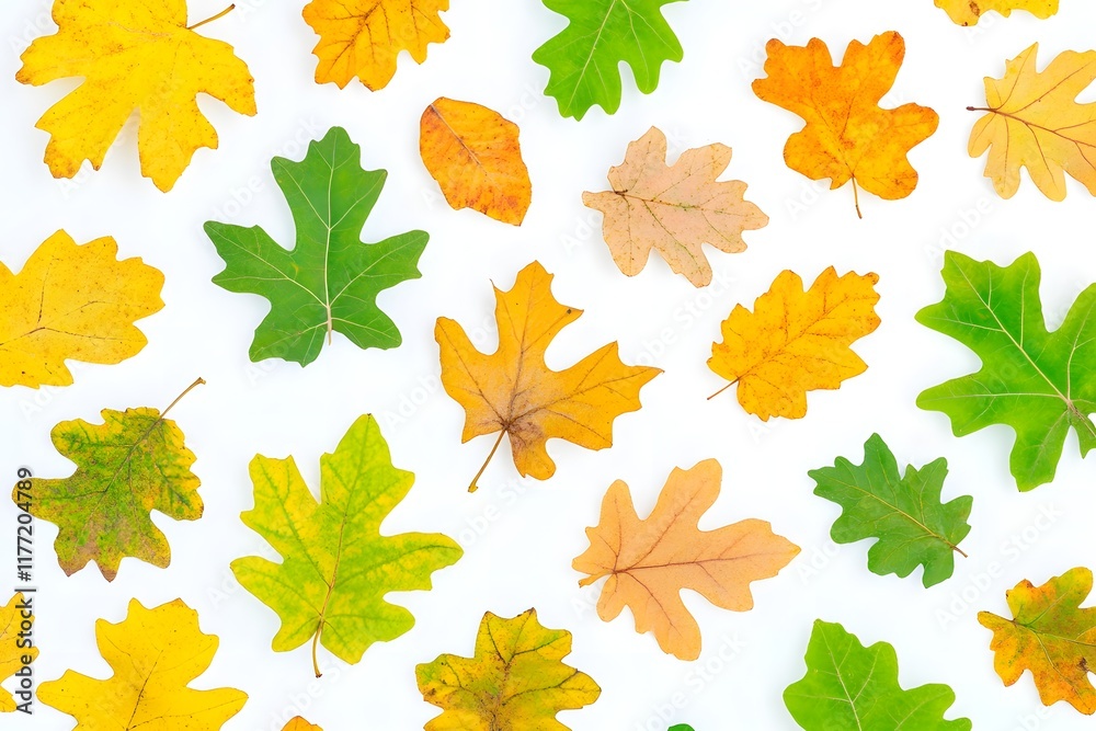 Fototapeta premium Autumn Leaves: Colorful Fall Foliage Display