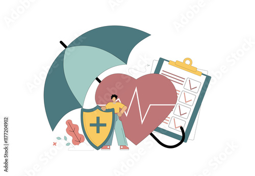 Health insurance concept. Medical service.eps