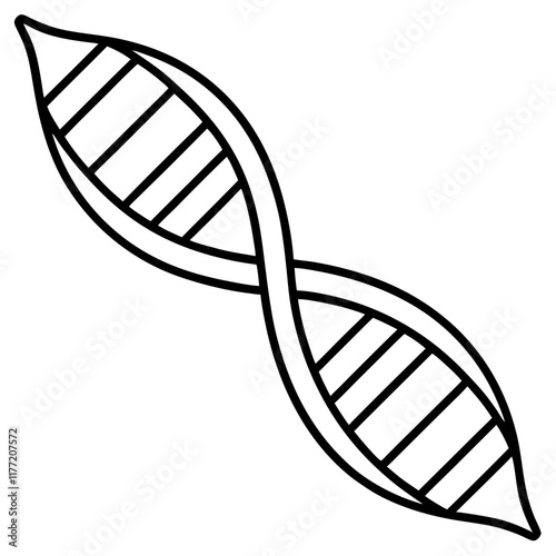 DNA Helix Vector Graphic for Science Projects
